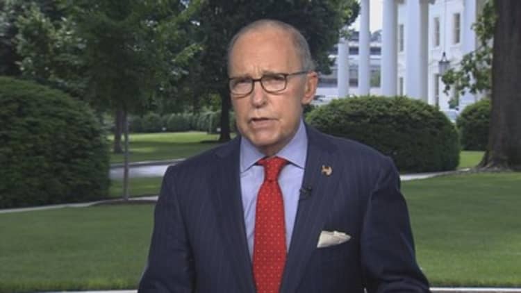 Larry Kudlow was discharged from the hospital following a heart attack
