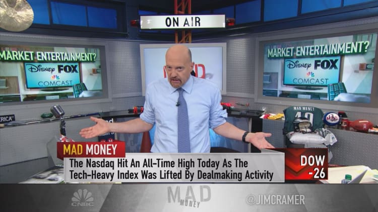Cramer: No matter who wins the Fox battle, Disney and Comcast are both 'substantially undervalued'