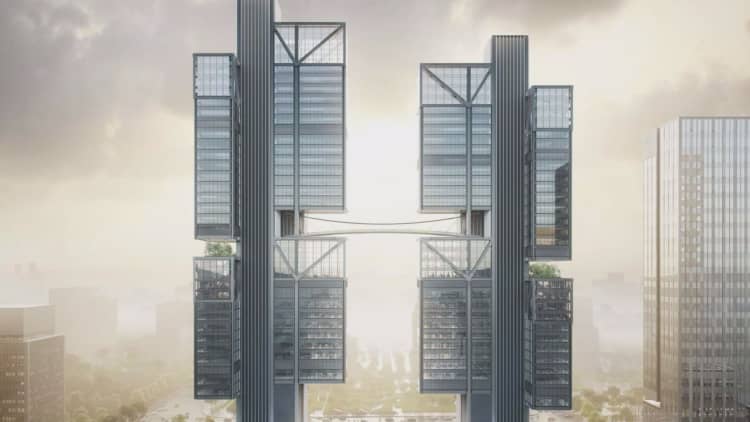 DJI's new headquarters will feature a skybridge for testing drones and robot-fighting rings