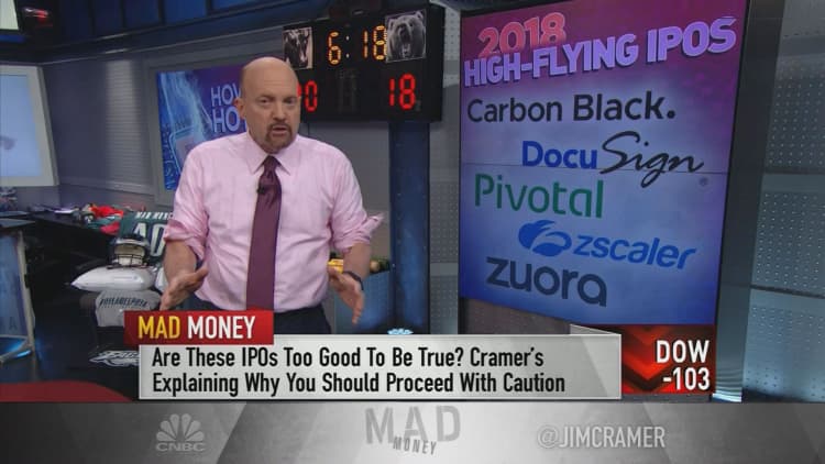 Cramer's warning on recent tech IPOs