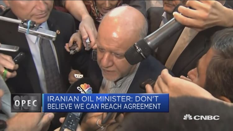 Iranian oil minister: Won’t reach agreement at OPEC meeting