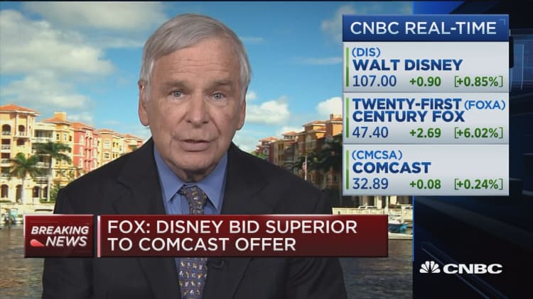 We'll see the bidding go higher for Fox, says Larry Haverty