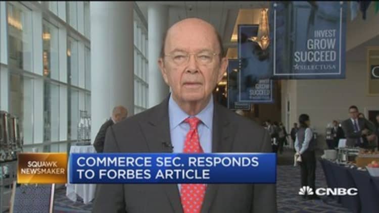 Wilbur Ross: All my investments are in compliance