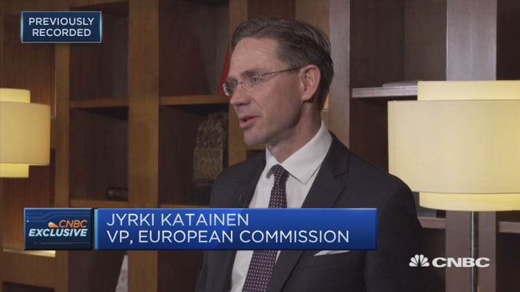 EU’s Katainen: Had open and frank discussions with China on trade