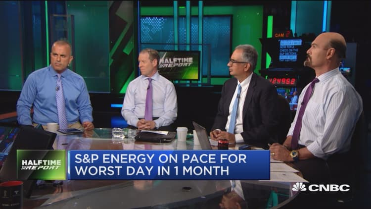 S&P Energy on pace for worst day in one month. Time to buy?