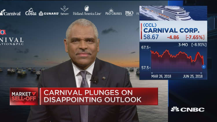 Carnival CEO on plunging stock price and disappointing guidance