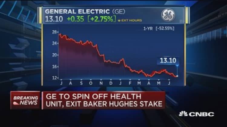 GE to spin off health unit, exit Baker Hughes stake