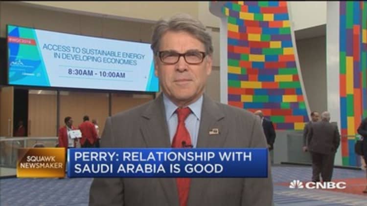 Energy Secretary Perry: Permit process allows for faster pipeline build out