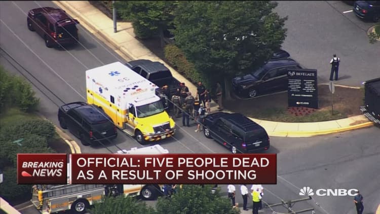 Official: Five people dead in Maryland newsroom shooting