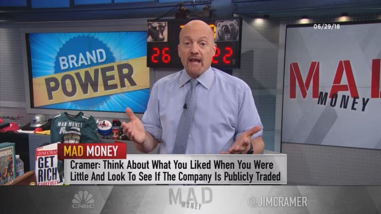 Cramer stresses the power of brand names when it comes to investing