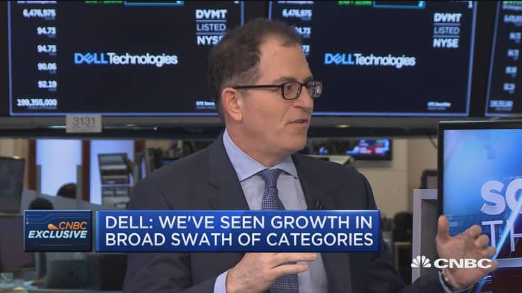 Michael Dell says he is 'optimistic' about the world business economy