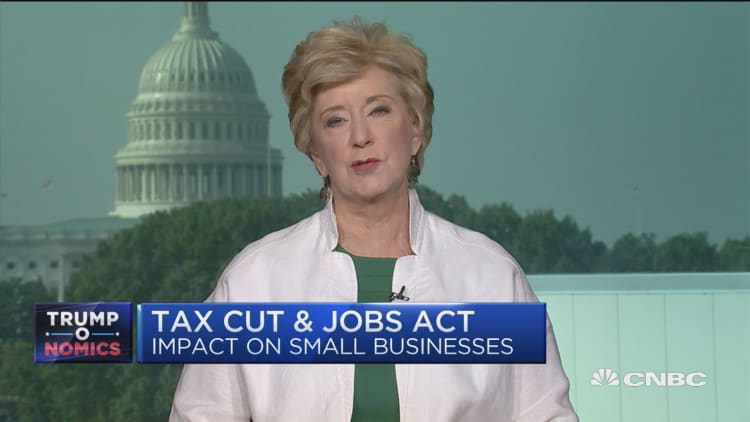 SBA's Linda McMahon: Small businesses benefitting from tax cuts