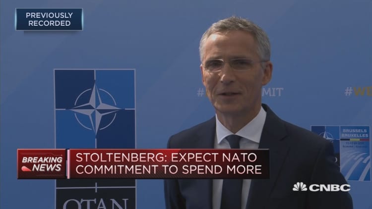Fundamentally all allies agree, despite Trump's direct language, NATO's Stoltenberg says