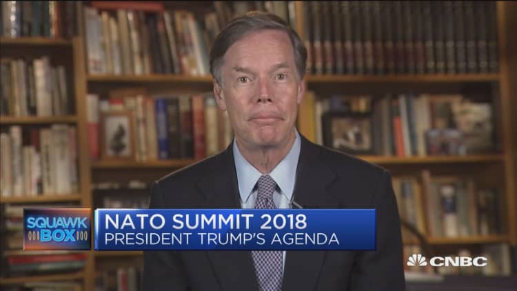 Trump should lower the 'decibels' if he wants to be effective at NATO, says former ambassador