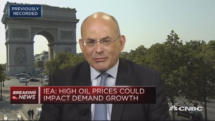 High oil prices could impact demand growth: IEA