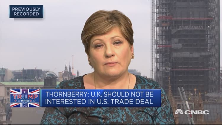 Thornberry: Feel sorry for Theresa May, furious with Trump's behavior