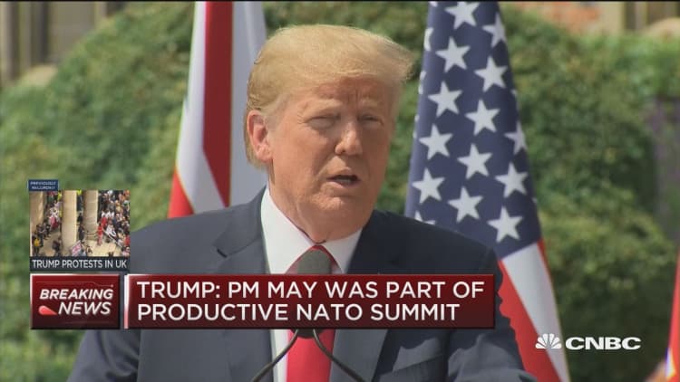 Trump: We want to trade with UK and they want to trade with us