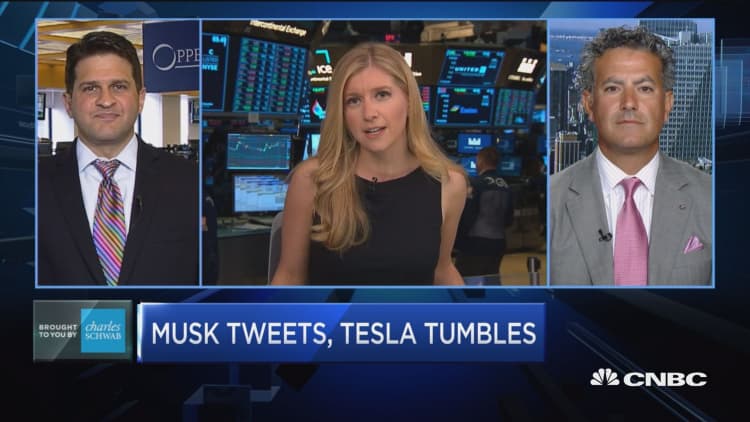Trading Nation: Musk tweets, Tesla tumbles
