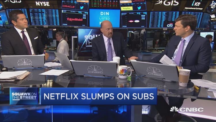 Netflix shares slump on missed subscriber forecast