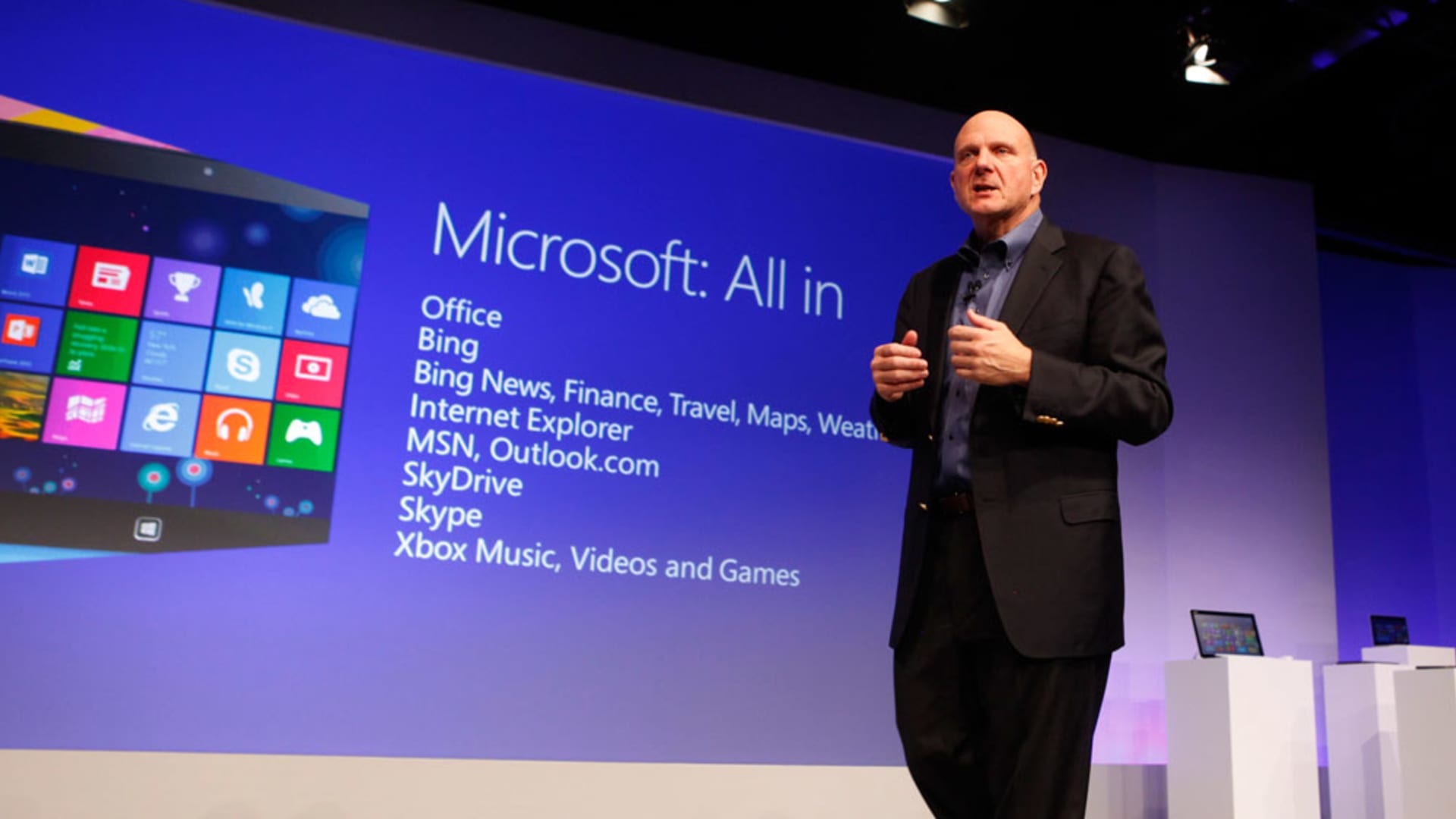 Former Microsoft CEO Steve Ballmer in 2012.