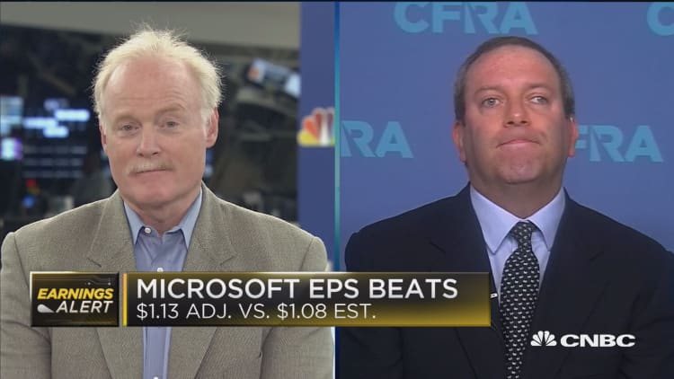 Microsoft's 17 percent revenue growth is not sustainable, says CFRA Research's Kessler