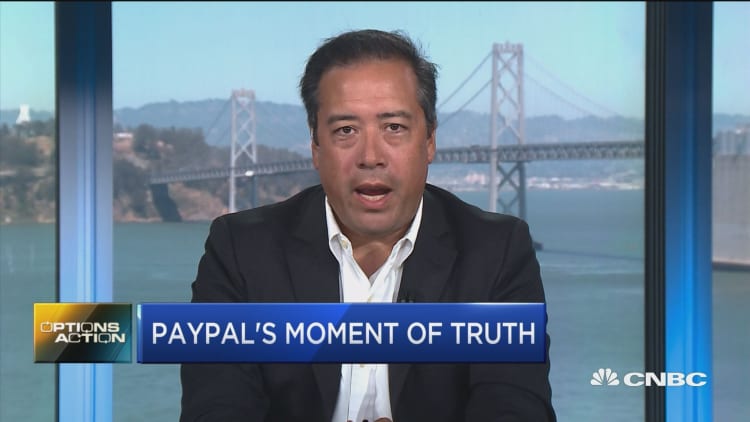 Options traders bet PayPal's hot run is about to cool off on earnings