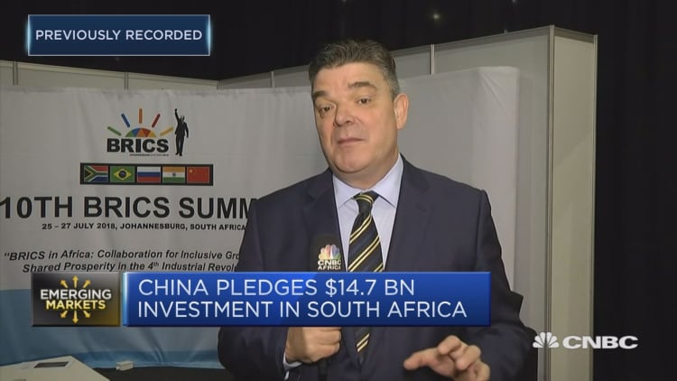 China pledges $14.7 billion investment in South Africa
