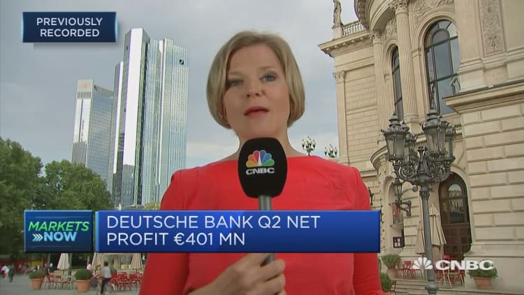 Investment banking weakness could be why Deutsche Bank shares are trading lower