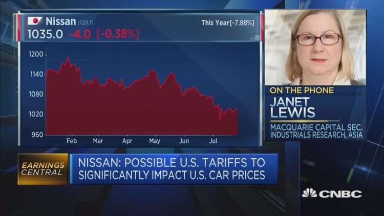 Trade tensions 'over-priced in' for Nissan: Analyst