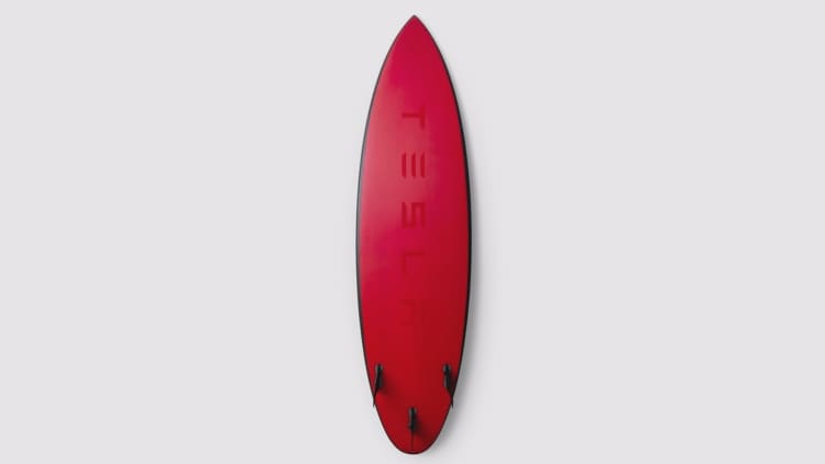 Tesla’s limited-edition surfboards sold out in one day 