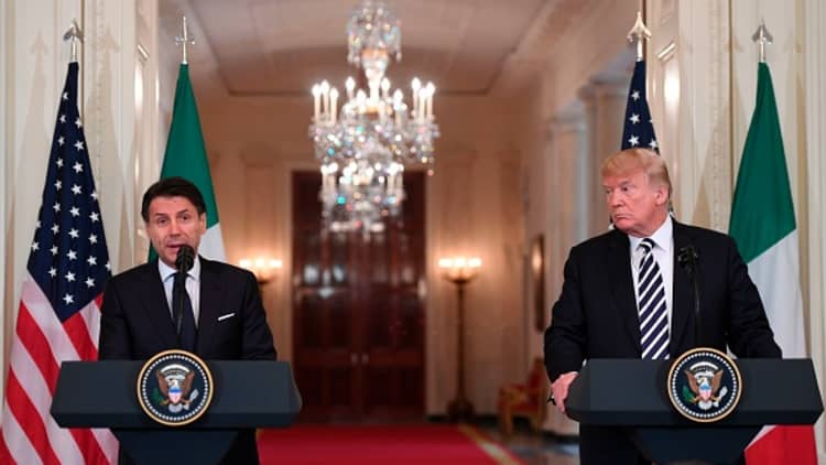 Trump: Italy and the US will combat unfair trade practices