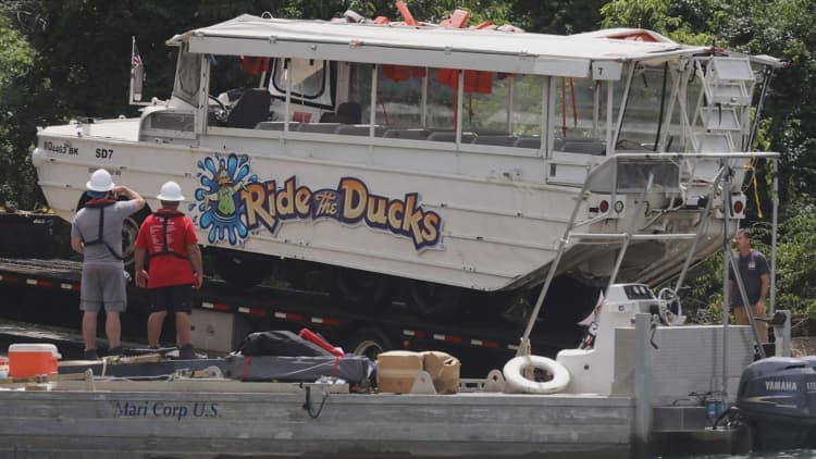 A $100 million lawsuit was filed against the operators of the capsized Missouri duck boat