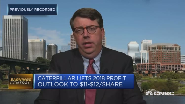 Caterpillar shares under pressure despite earnings beat