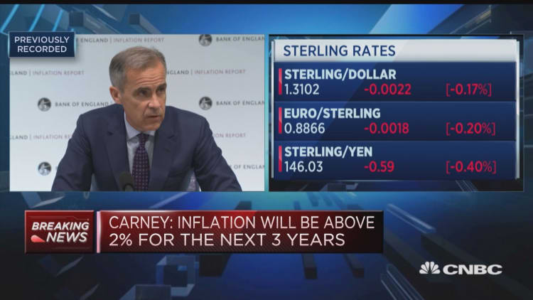 BOE's Carney says policy needs to walk, not run