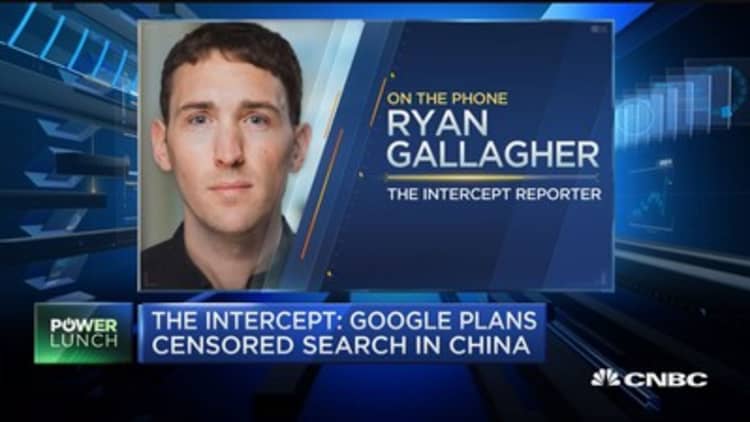 The Intercept: Google plans censored search engine in China