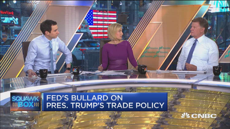 Fed's James Bullard talks Trump trade policy