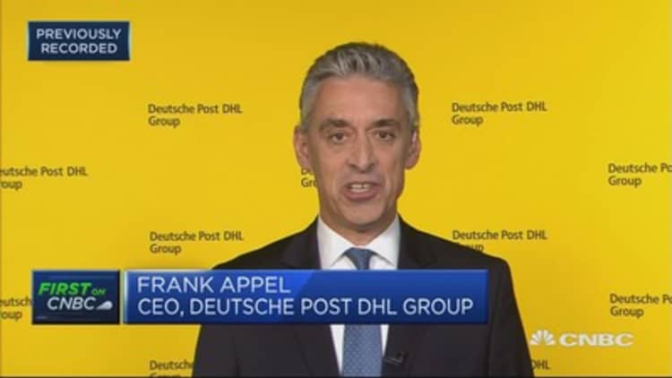 Deutsche Post CEO says firm had solid second quarter