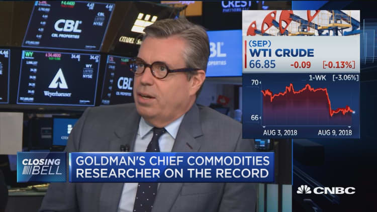 Goldman Sachs' chief commodities researcher gives bull case for oil