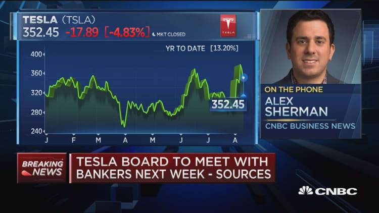 Tesla board to meet next week