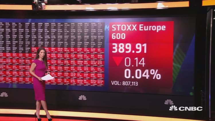 European stocks open lower amid trade tensions, new sanctions