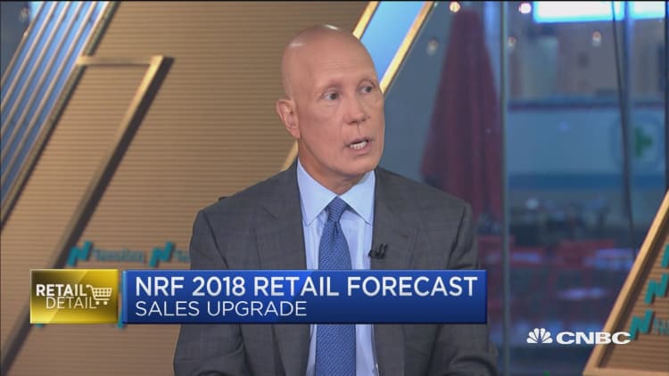 National Retail Federation forecasts 4.5% rise for 2018