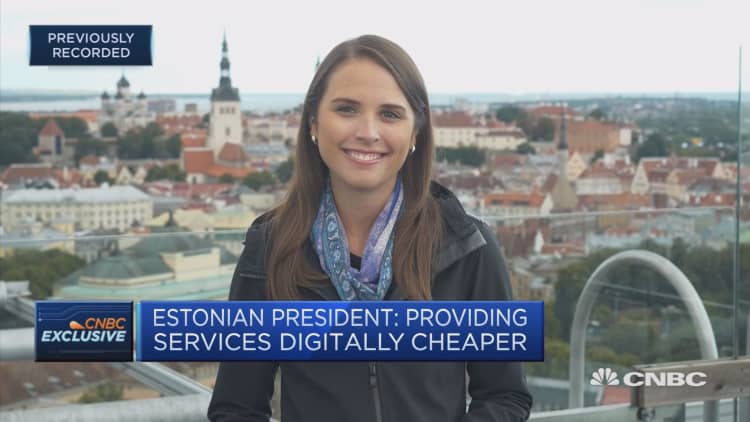 Estonian president: We have a generation grown up communicating digitally