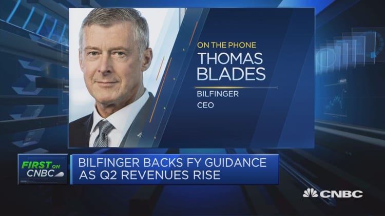 Bilfinger CEO: Higher oil prices generating cash for customers