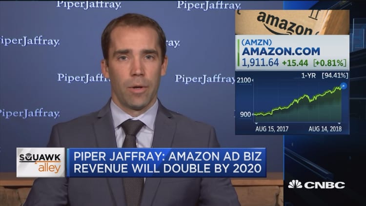 Piper Jaffray: Amazon ad business revenue will double by 2020