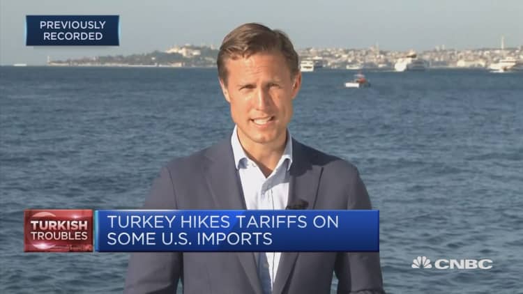 Turkey hikes tariffs on some US imports