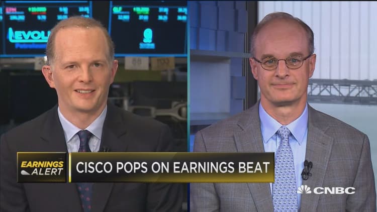 Cisco pops on earnings beat as it shifts to more software and services