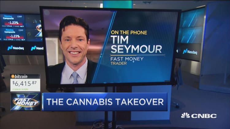 'The big boys are all coming' to cannabis, Tim Seymour says