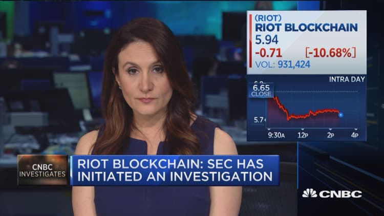 Riot Blockchain: SEC has initiated an investigation
