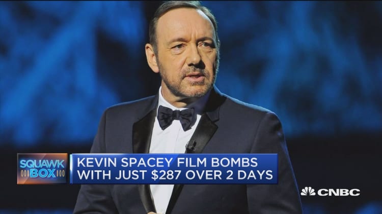 Kevin Spacey film bombs with just $287 over two days