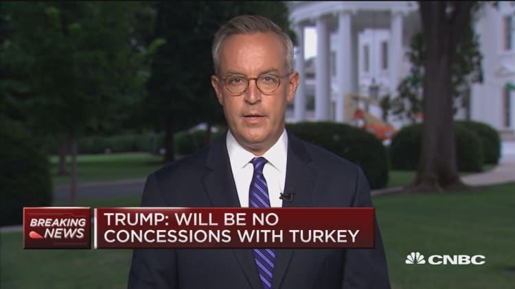 Trump: Will be no concessions with Turkey over American pastor